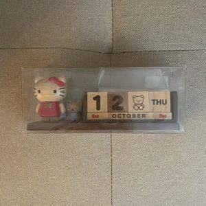 Vintage Hello Kitty Wooden Calendar